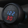 Car USB Charger Voltmeter Thermometer