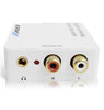 DA21 Optical Spdif/Coaxial Digital to RCA L/R Analog Audio Converter with 3.5Mm Jack Support Headphone/Speaker Outputs