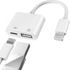 Lightning Male to USB Female Adapter ( Apple MFI Certified)Otg and Charger Cable for Iphone 14/13/ 12/11 Mini Max Pro Xs Xr X Ipad Air Camera Memory Stick Flash Drive Cord Converter Charging Splitter