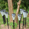 Garden Solar Power Colorful Changing LED Light Courtyard Lawn Path Stake Decoration Lamp