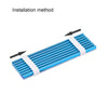 Aluminum Heatsink Kit 70X22X3Mm Blue W Two Silicone Thermal Pads for M.2, for 2280 SSD