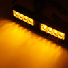 Pair 12V 4-LED Strobe Flash Flashing Hazard Grille Beacons Light Lamp Bulb Truck