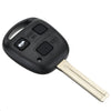 3 Buttons Remote Key Fob Case Shell w/ Battery For Lexus IS200 GS300 LS400 RX300