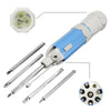Aurora 8 in 1 Magic Multifunctional Screwdriver Sets Portable Pocket Screwdriver with LED Torch Flashlight