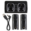 New Charger Dock + 2 x Battery for Nintendo Wii Remote