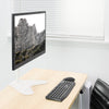 White Single LCD Monitor Adjustable Desk Stand, Fits 1 Screen