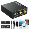 Digital-To-Analog Audio Converter, 96Khz DAC Digital Coaxial and Optical (Toslink/Spdif) to Analog 3.5Mm AUX and RCA (L/R) Stereo Audio Adapter DAC Converter with Fiber and Power Cable