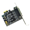 2X PCI-E Serial Port Card Pcie to 4 Serial Port RS232 9-Pin Industrial Control 4-Port Expansion Card AX99100 with Cable