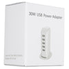 5 Port USB Adapter 30W 6A Travel Wall Rapid Charger Station Hub Phone Tablet