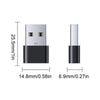 USB C to USB Adapter (2 Pack), USB-C Female to USB Male, USB Type C Female to USB OTG Adapter for Macbook Samsung Xiaomi Laptap