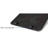 14 Inch Notebook Cooler 5V Dual Fan USB External Laptop Cooling Pad Slim Stand High Speed Silent Metal Panel Fan