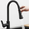 Stainless Steel Kitchen Sink Faucet Pull Out Sprayer 4 Modes Water Outlet 360° Rotation Hot Cold Mixer Tap With Hose