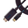 Digital USB Type C to HDMI Universal Cable Adapter Nylon Wire Universal Wire Black Cord 12 Feet