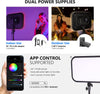 18.3” RGB LED Video Light Panel with App Control Stand Kit 2 Packs, 360° Full Color, 60W Dimmable 2500K~8500K RGB168 LED Panel CRI 97+ with 17 Scene Effect for Game/Youtube/Zoom/Photography