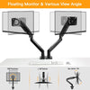 Dual Monitor Stand for 13-35" Screens Adjustable Desk Mount