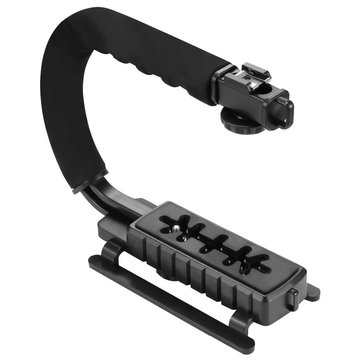 C-shape Stabilizer Microphone Video Light Vlog Set for DSLR Sport Action Camera Smartphone