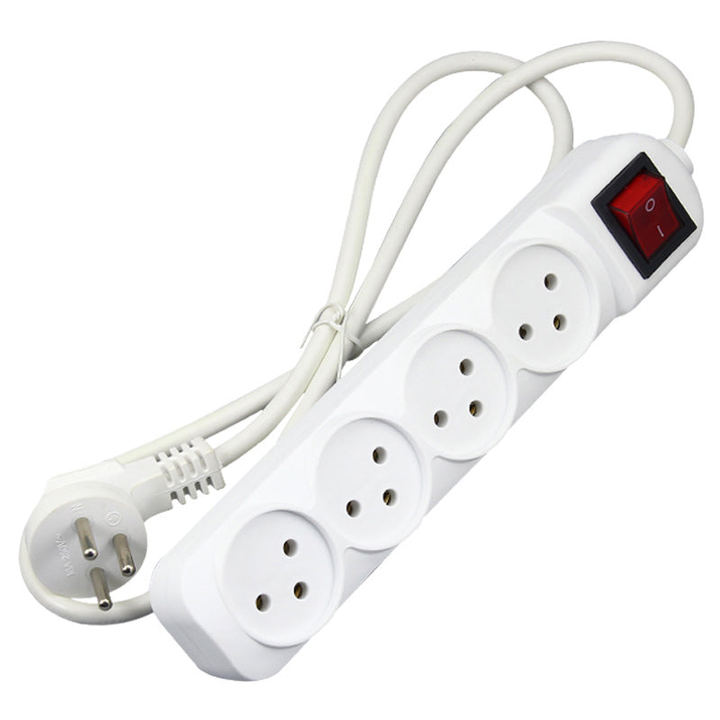 Dixinge Israel Plug Socket With 4 Ports Power Outlet Portable Extension Socket Wire Terminal Connector