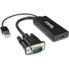 VGA to HDMI Active Adapter with Audio (Supports 1080P Displays - Windows, Mac & Linux Compatible)