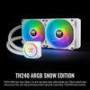 Thermaltake TH240 ARGB All-In-One Liquid Cooling System CPU Cooler, White