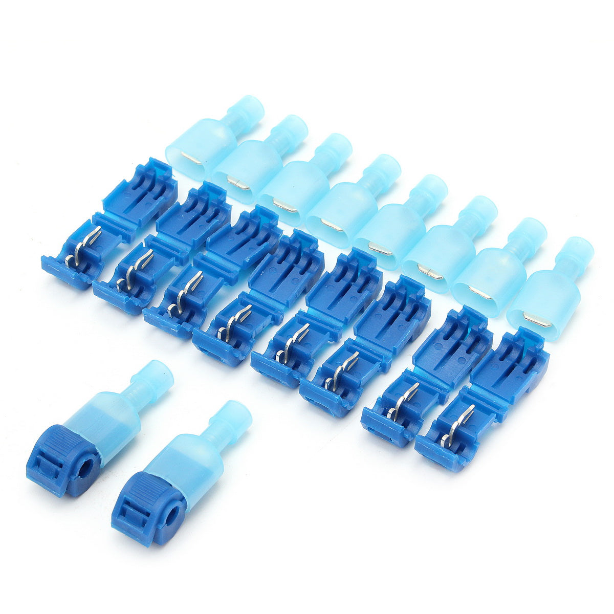 Excellway® TC01 60pcs T-Tap Male Female Insulated Wire Quick Splice Terminal Connectors Set