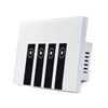 EJLink TP-04U AC 90V To 250V 1-4Gang US Glass Panel Touch Wireless Wall Socket Switch