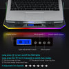 C12 Laptop Cooling Pad RGB Gaming Laptop Fan for Desk, Notebook Cooler with 6 Quiet Fans for 15.6-17.3" Laptops - Ice Blue LED Light