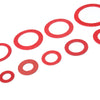 150/600pcs Steel Sealing Washer Assortment Red Flat Ring Washer Gaskets Fitting Gasket