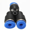Y Pneumatic Equal Union Push Fittings Connector Home For Air/Water Hose Tube 4-12mm