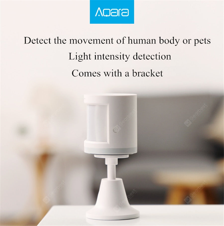 Aqara Motion Sensor Smart Human Body Sensor Body Movement Wireless ZigBee WiFi Gateway Hub for Mijia Smart Home