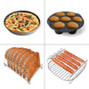 24Pcs 8 inch Frying Bake Cake Pan Rack Pizza Tray Pot Tool Air Fryer Accessory DIY Baking Tools for Wedding Party Birthday