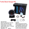 2.5 Inch 60mm Step Motor LED Turbo Boost Gauge Vacuum Press Pressure PSI W/ Holder