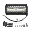 3 Rows 7 Inch DC10-30V 120W IP67 6000K Flood Spot Beam Combo LED Work Light for Offroad Truck SUV