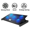 Laptop Cooling Pad Stand with 5 LED Fans & Dual USB Ports for 10''- 17" Laptops Notebook