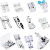 11 Pcs Sewing Machine Presser Feet Set，Multifunction Presser Foot Parts Accessories for Brother, Babylock, Singer, Janome, Kenmore (11-Pack)
