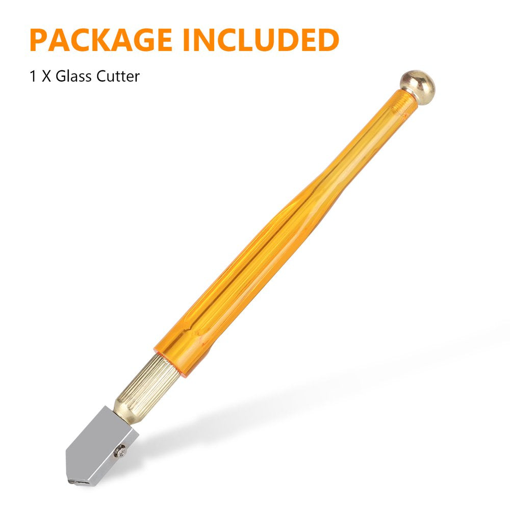 17.3cm Professional Heavy Duty Golden Handle Pencil Style Glass