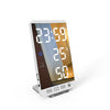 Smart Mirror LED CLock Decorative Phone Charger Alarm Clock 4-level Brightness Digital Clock with Weather station Display USB Port