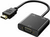 HDMI to VGA Adapter with Audio Adapter, HDMI to VGA Converter Male to Female Gold-Plated Cord with Audio Compatible for Pc/Laptop/Dvd
