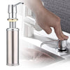 Sliver Stainless Steel Liquid Soap Dispenser Bathroom Kitchen Sink Pump Bottles