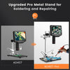 AD407 Pro 7 Inch 270X HDMI Digital Microscope,Upgraded 12.5 Inch Metal Stand for Professional PCB/SMD Soldering Tools