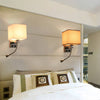 E27 Cloth Modern LED Wall Lamp Sconce Light for Hallway Bedroom Bedside