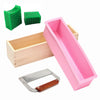 Wooden Loaf Soap Mould Silicone With Lid Making Baking Tool Cake Biscuit Cutter Baking Mold