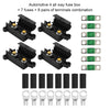 Pack of 4 Universal Car Yacht 1-In-1-Out 12/24V Fuse Block Trucks Power Distribution Panel Board Fuses Holder Box Automotive 40A