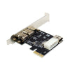 1394 Firewire Card,Pcie 4 Ports 1394A Firewire Expansion Card, PCI Express (1X) to External IEEE 1394 Adapter Controller