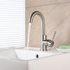Bathroom Sink tap - Waterfall Brushed Centerset Single Handle One Hole Bath Taps