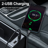 Baseus Dual USB Charging Power Car Organizer Auto Seat Crevice Gaps Storage Box Cup Mobile Phone Holder for Pockets Stowing Tidying Organizer Car Accessories