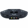 Black 3 Port AV Composite RCA Selector Box Switch Splitter W/ Cable Cord Plug