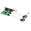 2 PORTS RS-232 Serial Port COM & DB25 Printer Parallel Port LPT to PCI-E PCI Express Card Adapter Converter WCH382 Chip