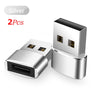 2 Pack USB C Female to USB Male Adapter, Type C Charger Cable Adapter, Portable Converter(Silver)