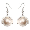 JASSY Pearl Pendant Earrings Rose Gold and Platinum Plated Elegant Dangle Anallergic Jewelry Gift
