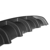 Universal Matte Carbon Fiber Board Car Rear Shark Fin Style Curved Protector Bumper Lip Diffuser